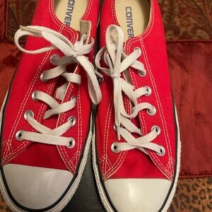 Converse Adult Red Canvas Sneakers